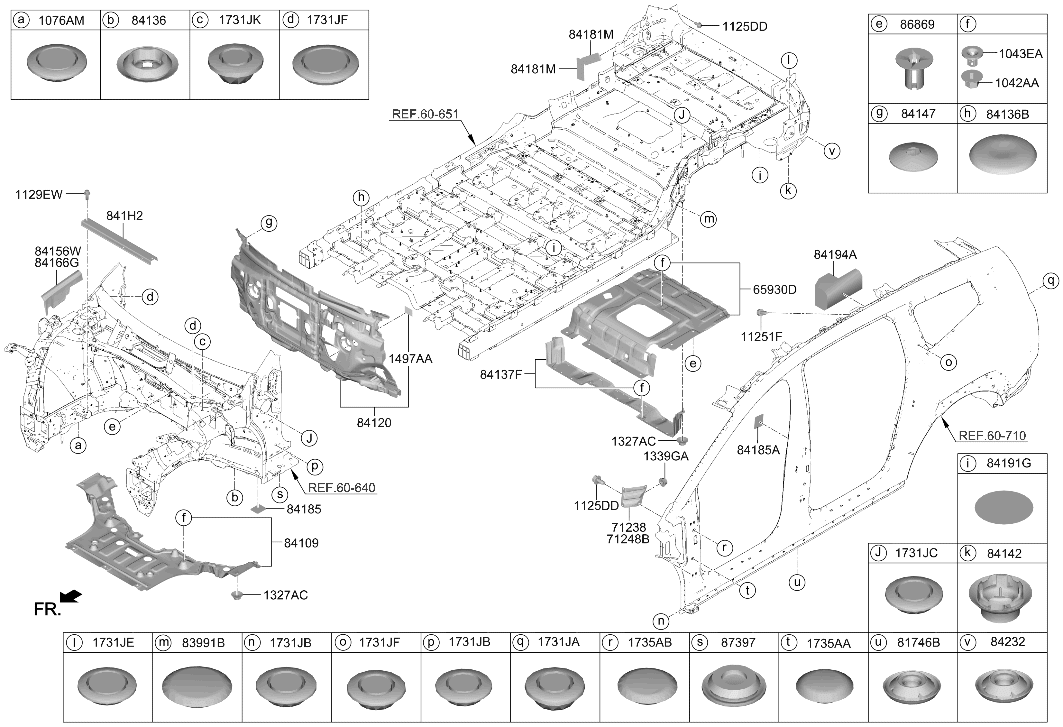 84120-TD100 Hyundai PAD ASSY-ISOLATION DASH PANEL