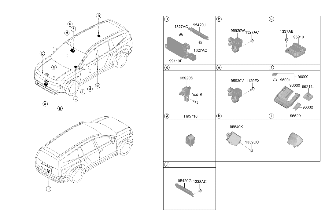 Hyundai 96030-GO010 COVER ASSY-MULTI SENSOR 96030-GO010 Hyundai COVER ASSY-MULTI SENSOR