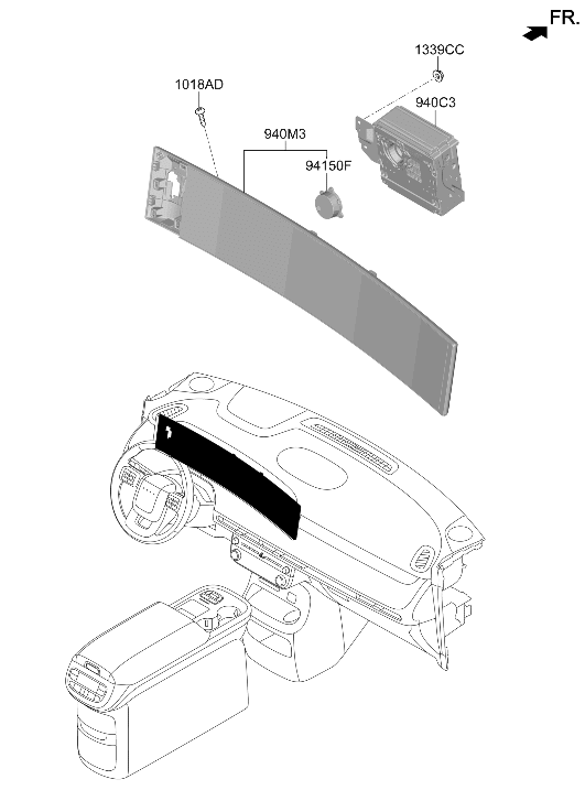Hyundai 94150-GO000 SPEAKER ASSY-CLUSTER INTERNAL 94150-GO000 Hyundai SPEAKER ASSY-CLUSTER INTERNAL