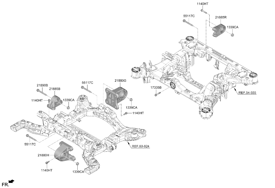 Hyundai 217A0-DO100 BRKT ASSY-MOTOR MTG,RH 217A0-DO100 Hyundai BRKT ASSY-MOTOR MTG,RH