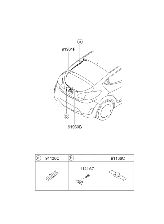 91961-2V400 Hyundai Clip-Wiring
