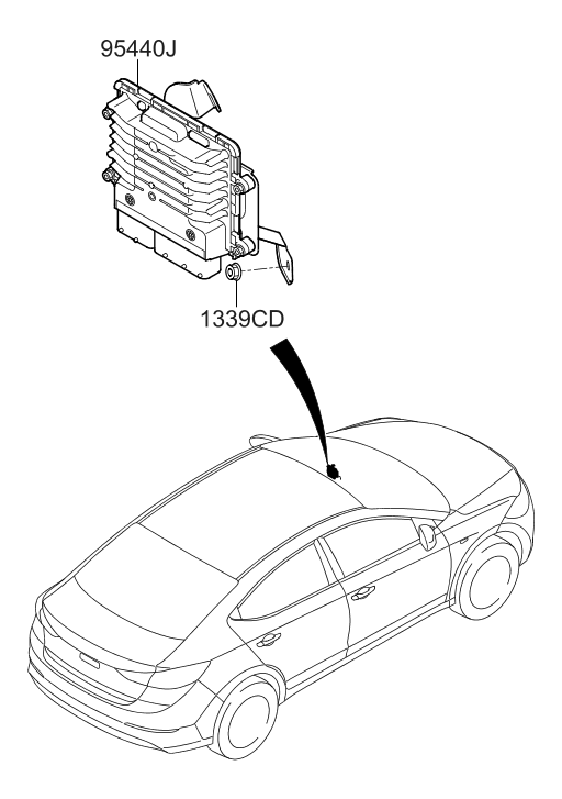 95440-2CCA2 Hyundai T/M Control Unit