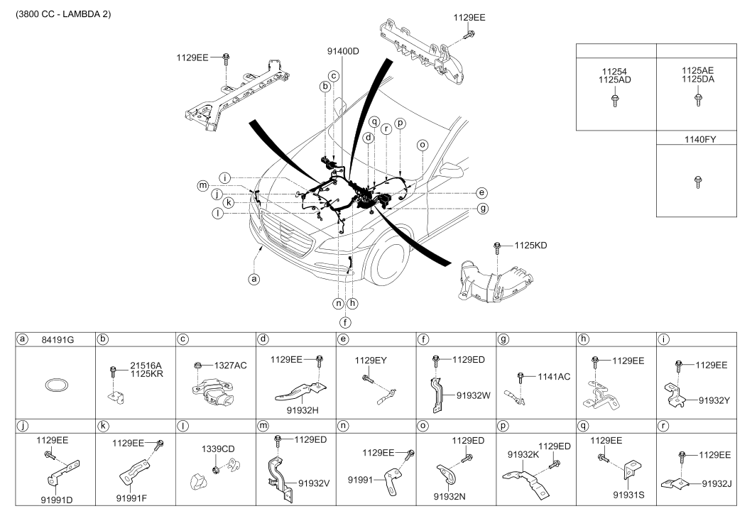 Hyundai 91990-3M250 Bracket-Control No.10 91990-3M250 Hyundai Bracket-Control No.10