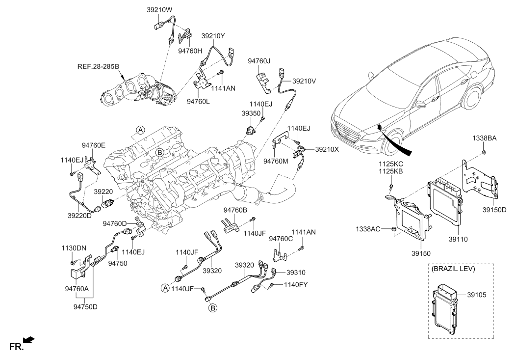 Hyundai 94760-3F130 Bracket-Connector-Wts 94760-3F130 Hyundai Bracket-Connector-Wts