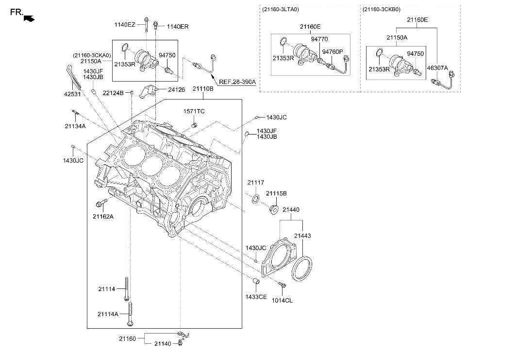 21134-03100 Hyundai Gasket