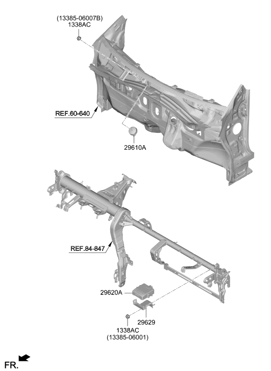 29629-J7200 Hyundai Bracket-Control Unit