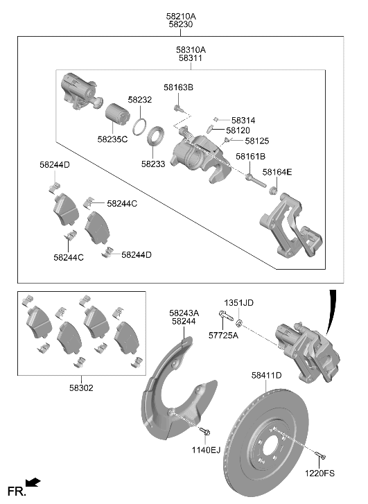 Hyundai 58244-KL000 SPRING-PAD (A) 58244-KL000 Hyundai SPRING-PAD (A)
