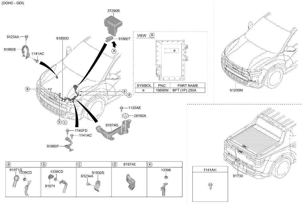 91931-L1070 Hyundai Bracket Wiring MTG