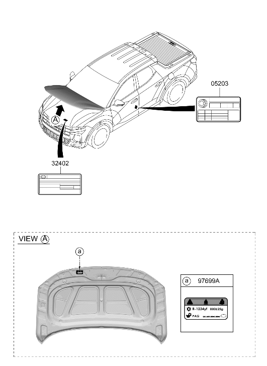 Hyundai 32450-2S278 Emission Label 32450-2S278 Hyundai Emission Label