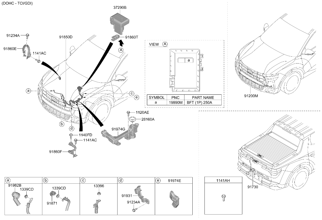Hyundai 91850-K5230 Battery Wiring Assembly 91850-K5230 Hyundai Battery Wiring Assembly