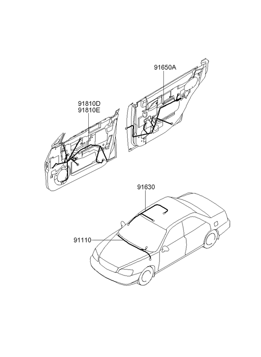 Hyundai 91685-39320 Wiring Assembly Roof 91685-39320 Hyundai Wiring Assembly Roof