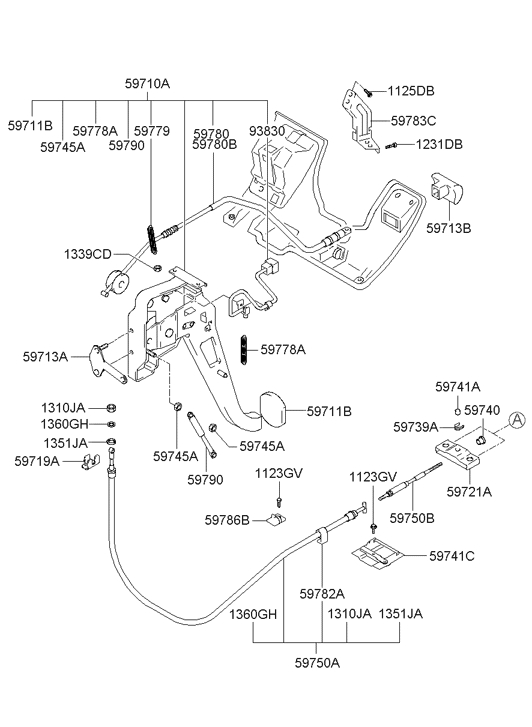 Hyundai 59744-39600 Cable & Equalizer Assembly 59744-39600 Hyundai Cable & Equalizer Assembly