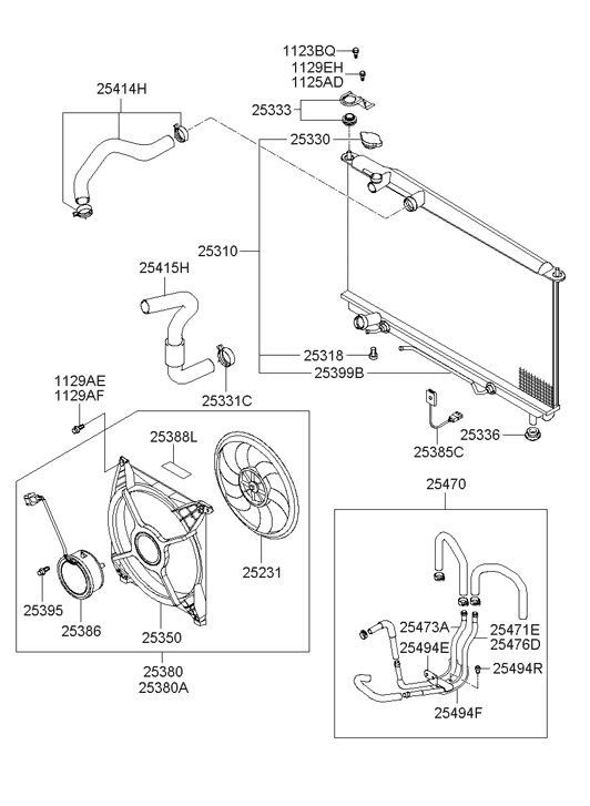 25473-39060 Hyundai Tube-Feed