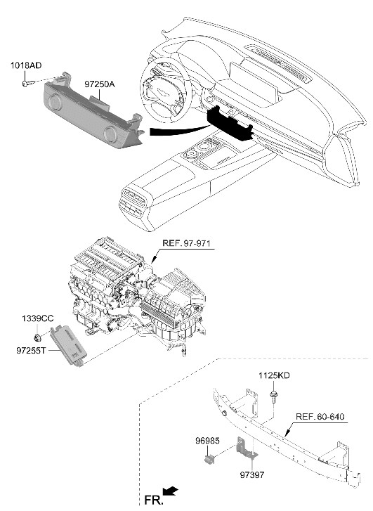 Hyundai 97255-JI321 Control Assembly 97255-JI321 Hyundai Control Assembly