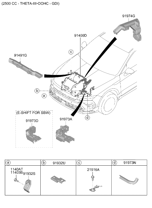 Hyundai 91961-L2240 Protector Wiring 91961-L2240 Hyundai Protector Wiring