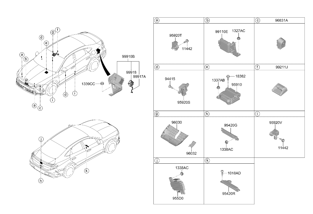 Hyundai 95910-L1600 Air Bag Control Module Assembly 95910-L1600 Hyundai Air Bag Control Module Assembly