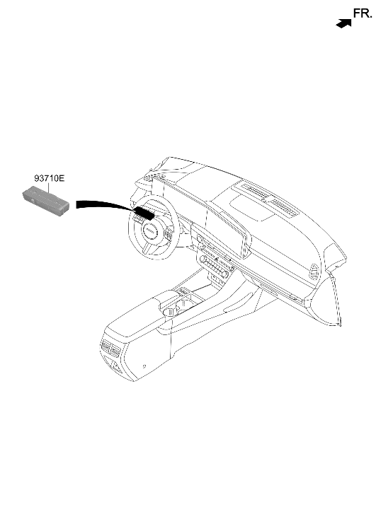 Hyundai 93700-L1AD0-YTH Side Crash Pad Switch Assembly 93700-L1AD0-YTH Hyundai Side Crash Pad Switch Assembly