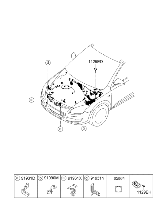 91931-1H010 Hyundai Bracket-Manual Transmission