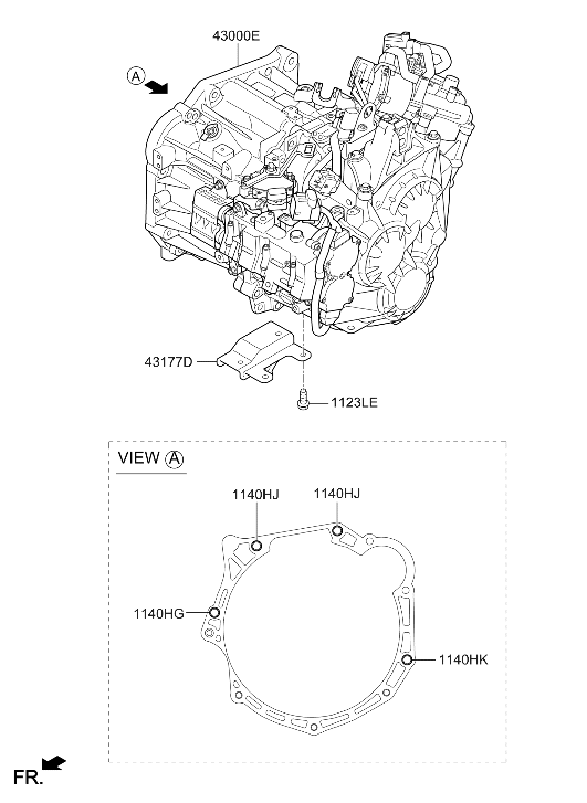 Hyundai 430F0-2D191 TRANSMISSION ASSY-DCT 430F0-2D191 Hyundai TRANSMISSION ASSY-DCT