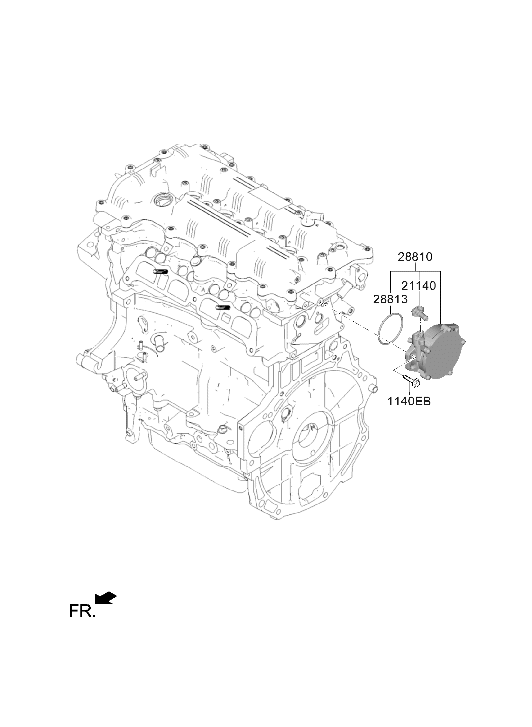 Hyundai 28812-2M820 Valve Assembly-Check 28812-2M820 Hyundai Valve Assembly-Check