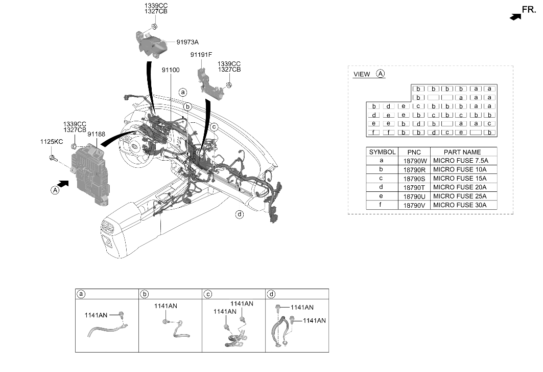 Hyundai 91961-AA115 Protector Wiring 91961-AA115 Hyundai Protector Wiring