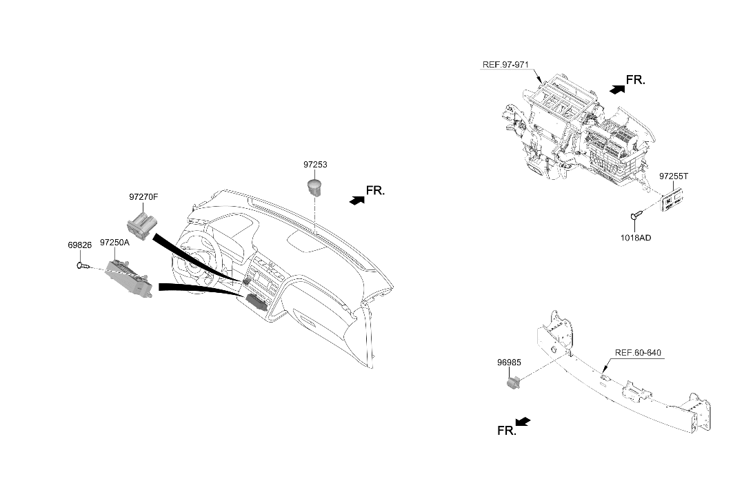 97255-P0030 Hyundai Control Assembly