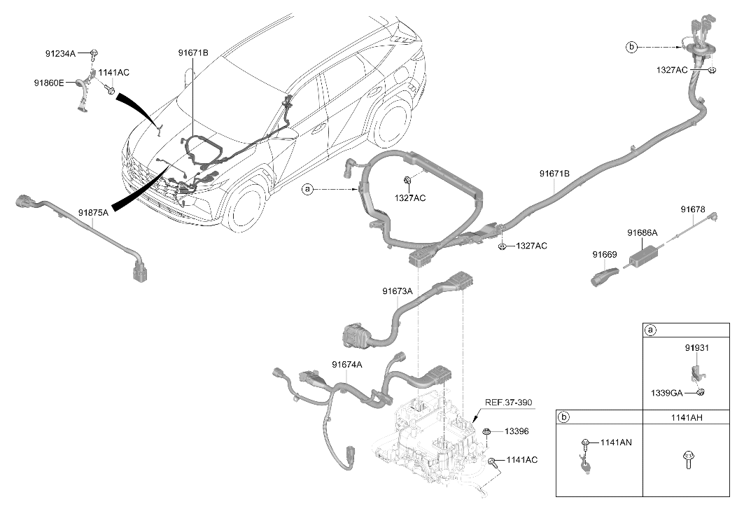 Hyundai 91931-P0000 Wiring Mounting Bracket 91931-P0000 Hyundai Wiring Mounting Bracket