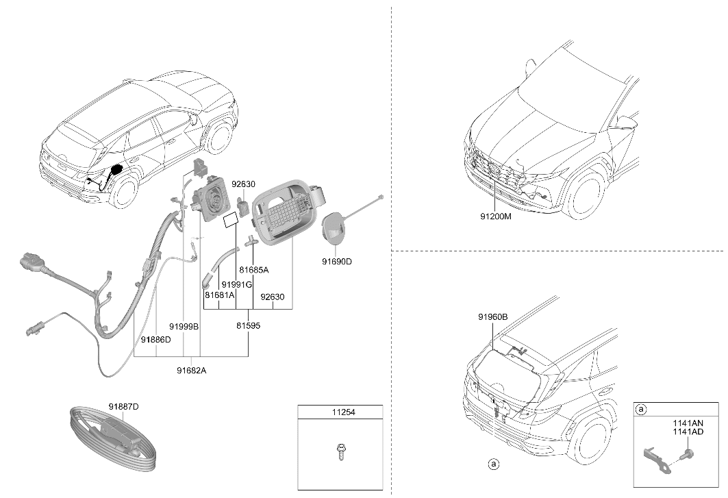 Hyundai 91840-P0040 Wiring Assembly Fem 91840-P0040 Hyundai Wiring Assembly Fem