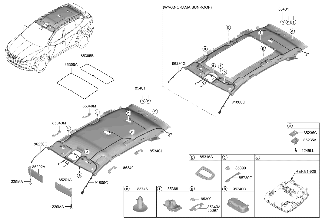 91800-N9141 Hyundai Roof Wiring Assembly