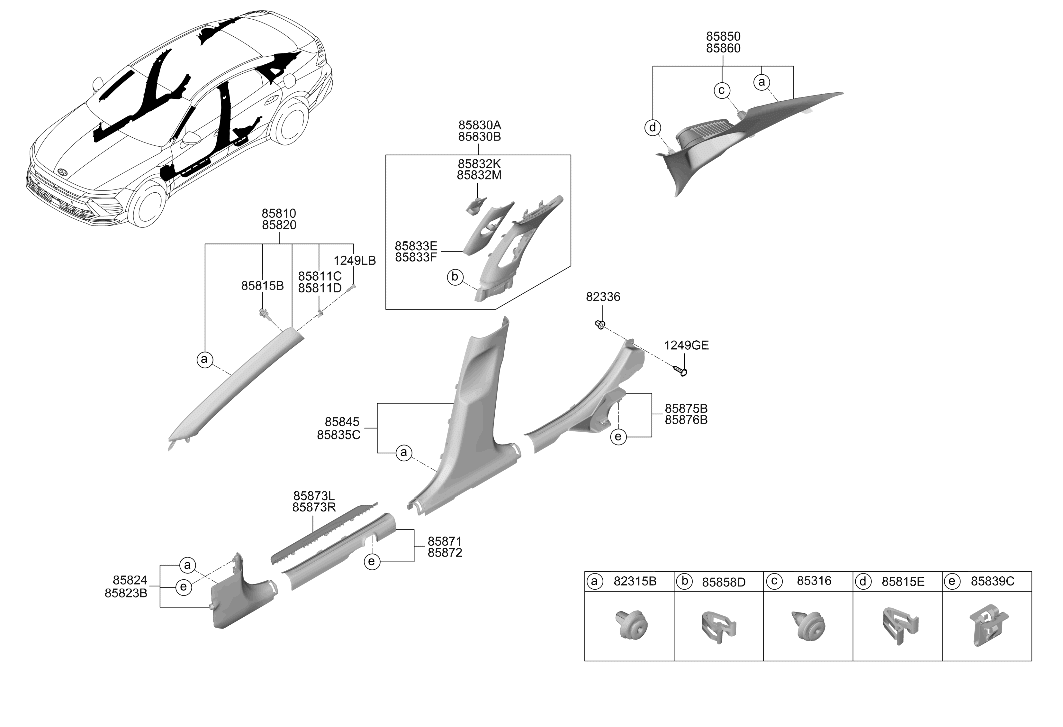 Hyundai 85883-L1700-NNB Front Step Plate Trim Right Hand 85883-L1700-NNB Hyundai Front Step Plate Trim Right Hand