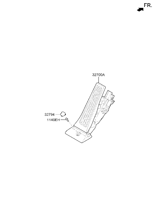 32700-L1100 Hyundai Accelerator Pedal Assembly