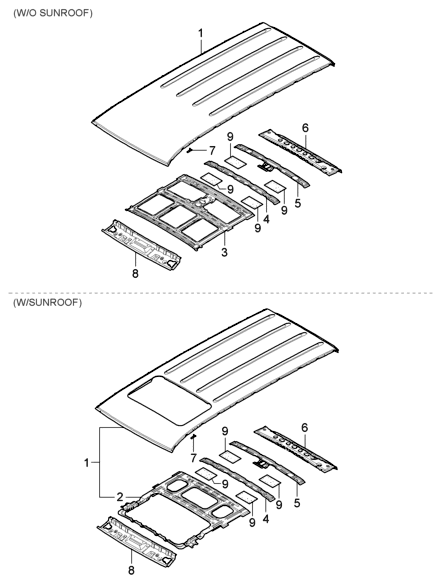 Hyundai 67320-4D020 Bracket-Roof Rack Front Mounting 67320-4D020 Hyundai Bracket-Roof Rack Front Mounting