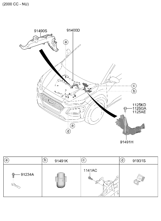 Hyundai 91420-J9050 Wiring Assembly Control 91420-J9050 Hyundai Wiring Assembly Control