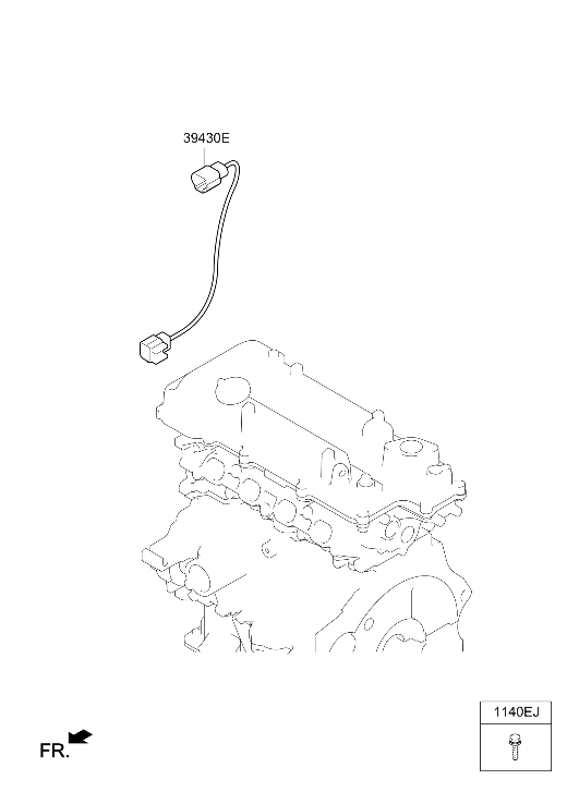 Hyundai 39430-2B040 Extension Wire-RCV(WGV) 39430-2B040 Hyundai Extension Wire-RCV(WGV)
