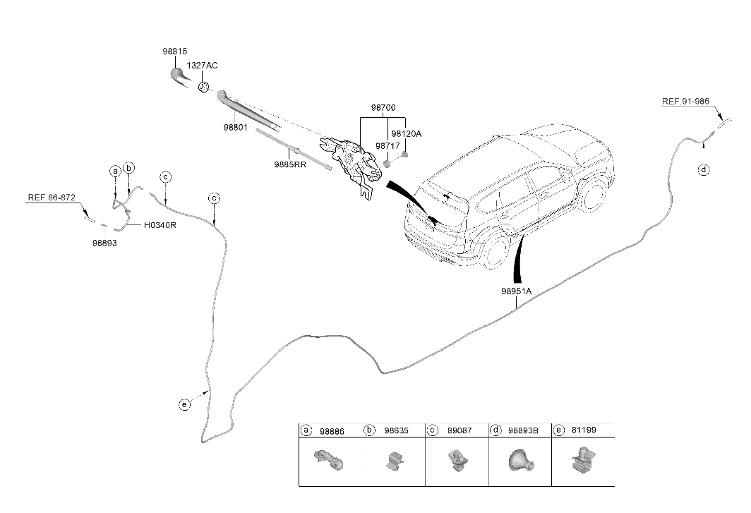 98893-D9100 Hyundai Grommet-Washer Hose