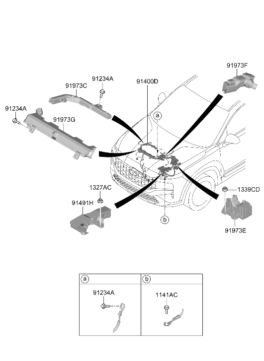 91400-GA011 Hyundai Control Wiring Assembly