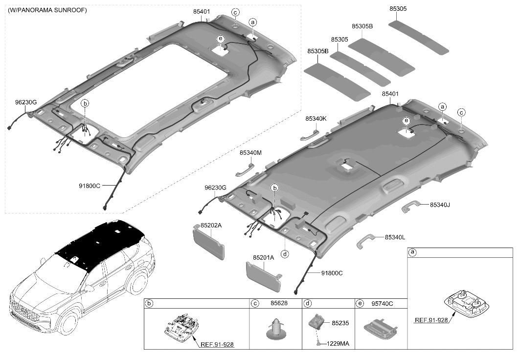 Hyundai 91800-GA410 Roof Wiring Assembly 91800-GA410 Hyundai Roof Wiring Assembly