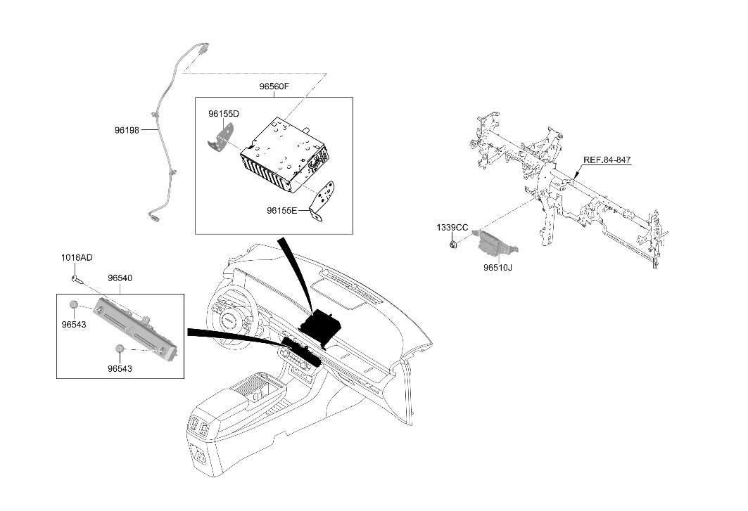 96510-N9140 Hyundai UNIT ASSY-DCU