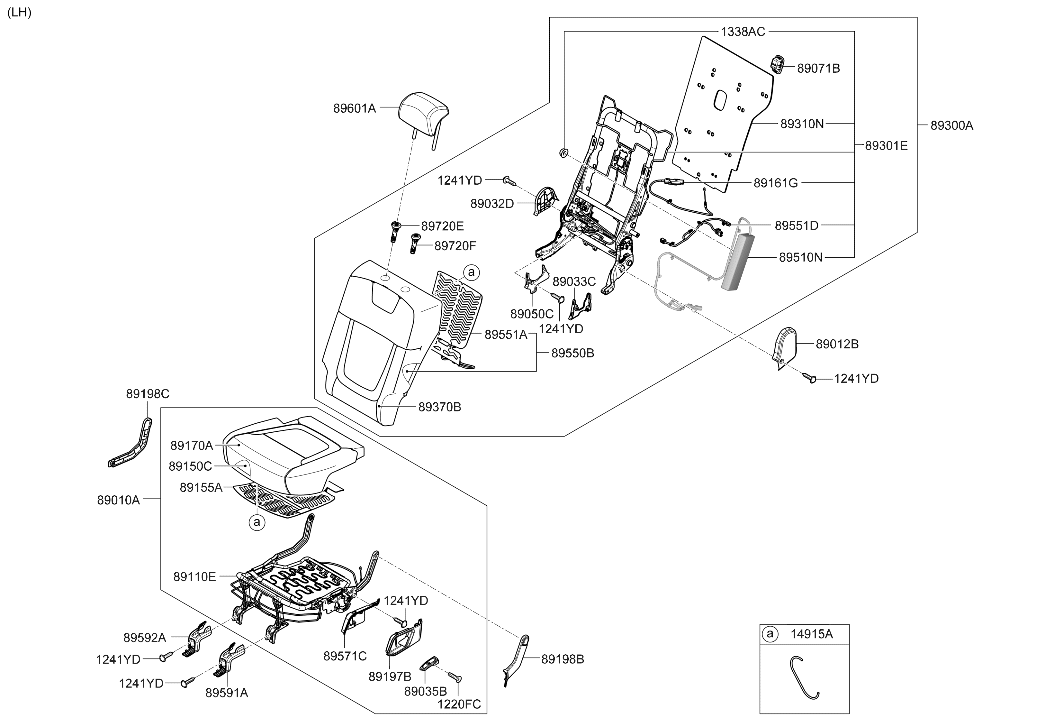89161-N9100 Hyundai ACTUATOR ASSY-REMOTE FOLD, LH