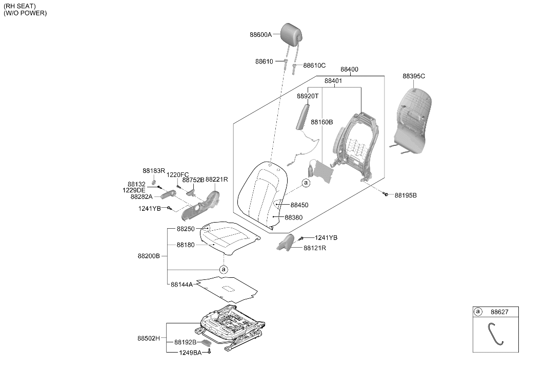 88B70-PI010 Hyundai Seat Heater ECU