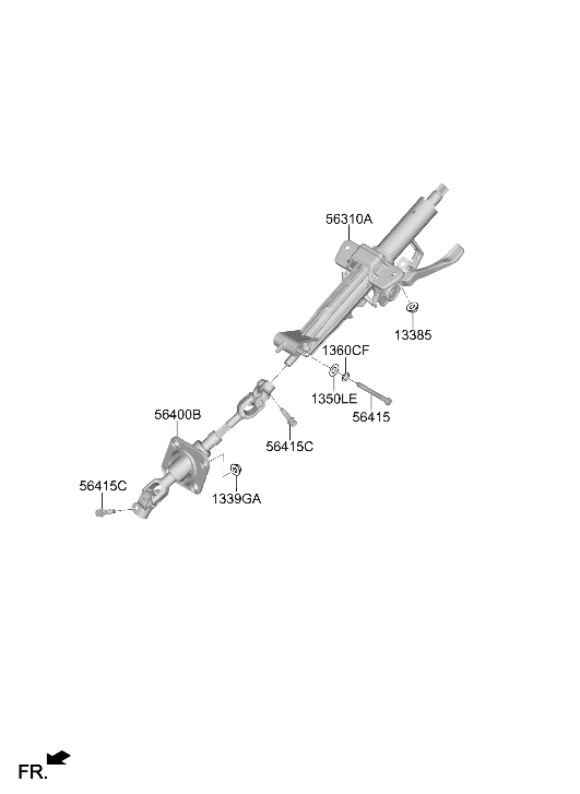 56310-PI000 Hyundai Steering Column Assembly