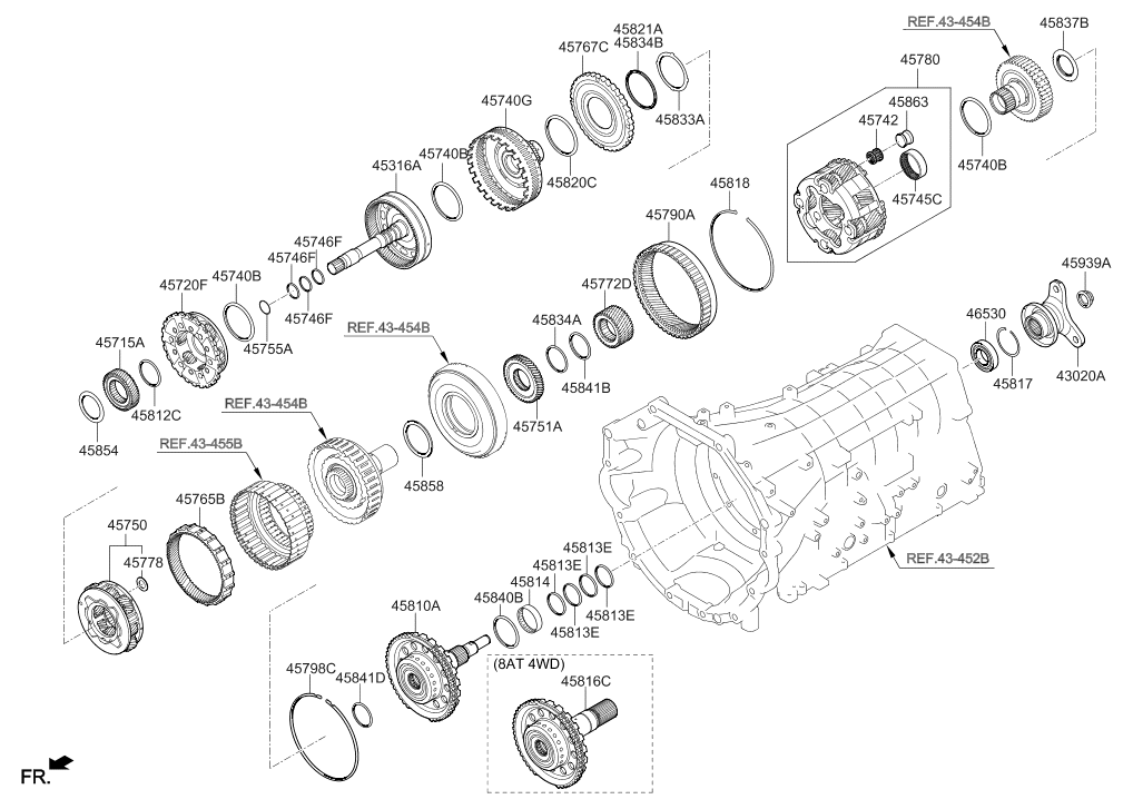 45720-47100 Hyundai Carrier Assembly-Front Planet