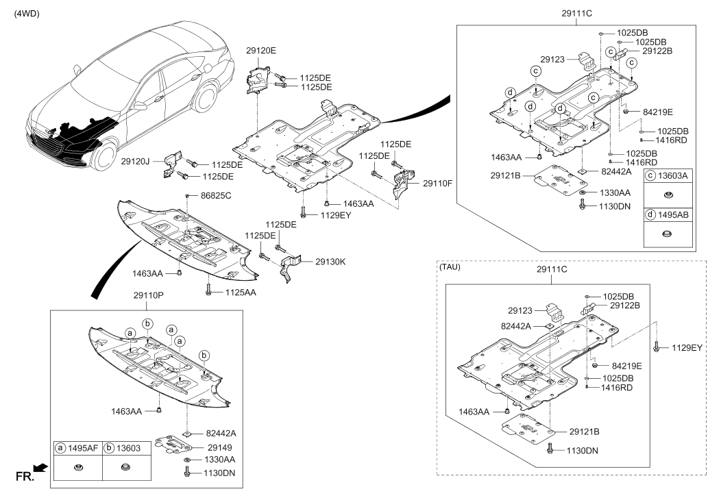Hyundai 29120-B1840 Panel Side Cover Right Hand 29120-B1840 Hyundai Panel Side Cover Right Hand