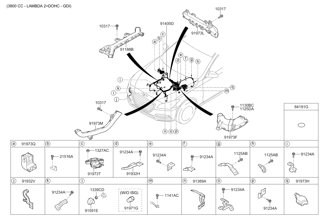 91970-3T240 Hyundai Protector Wiring