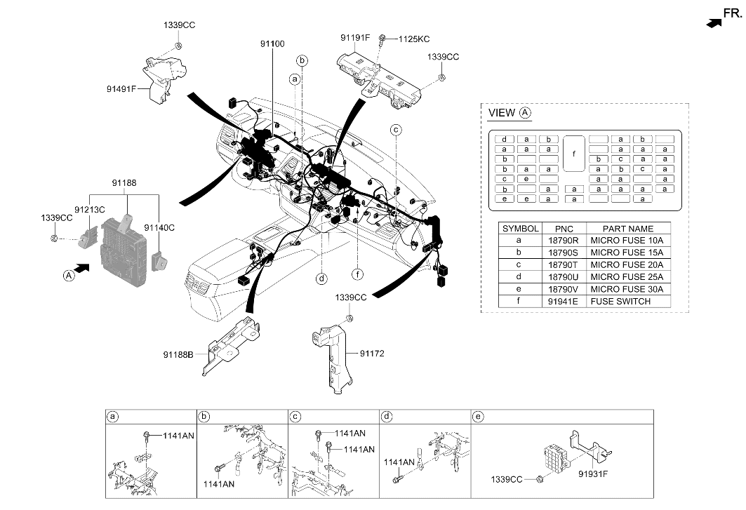 91970-B1020 Hyundai Protector Wiring