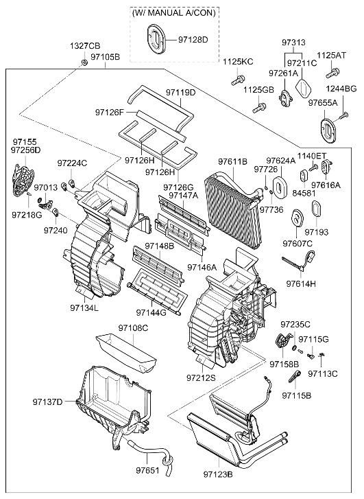 97155-1E000 Hyundai Bracket
