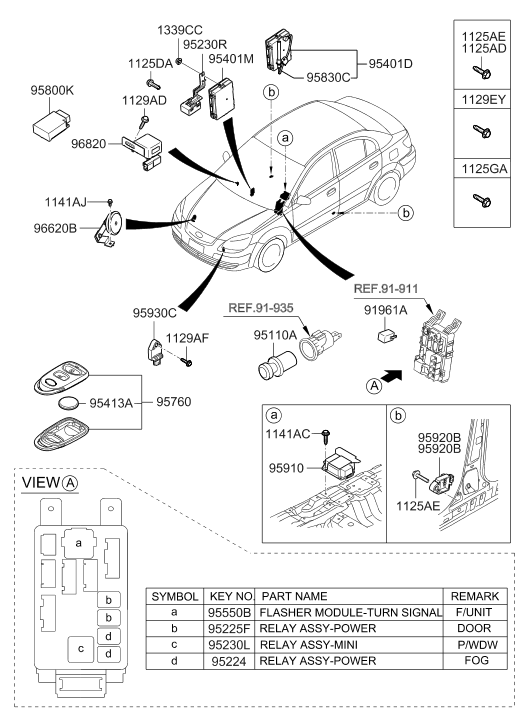 Hyundai 96820-1G000 Bell Assembly-Chime 96820-1G000 Hyundai Bell Assembly-Chime