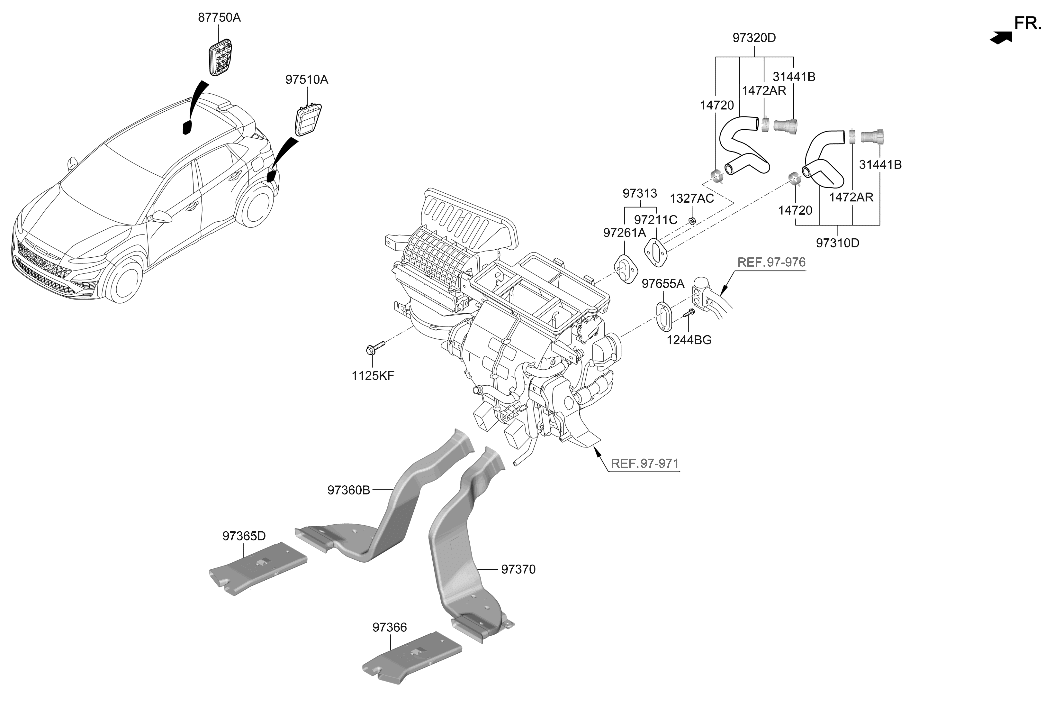 Hyundai 97311-I3000 HOSE ASSY-WATER INLET 97311-I3000 Hyundai HOSE ASSY-WATER INLET