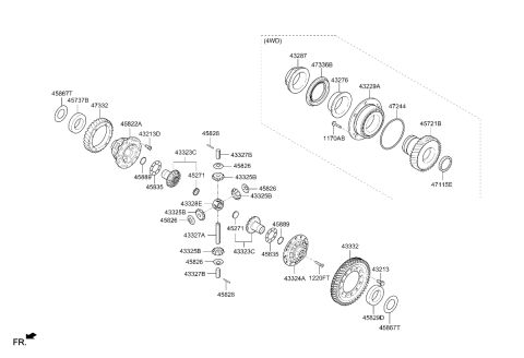 2024 Hyundai Santa Cruz Transaxle Gear-Manual Diagram 2
