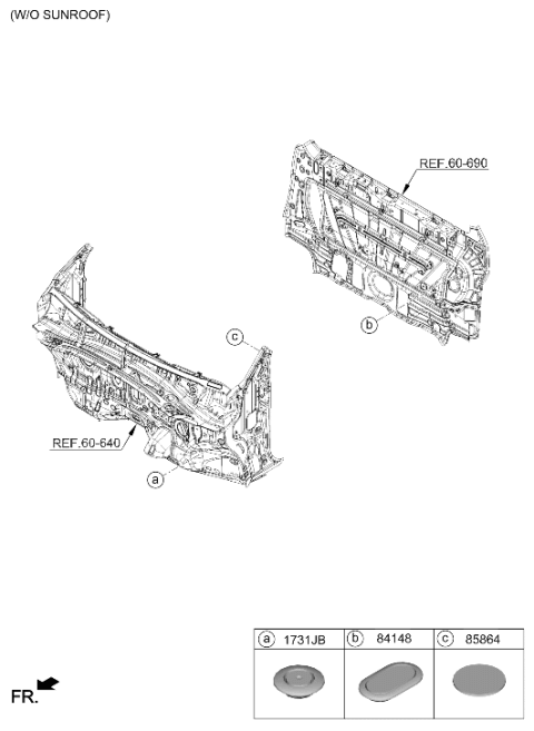 2024 Hyundai Santa Cruz Sunroof Diagram 2